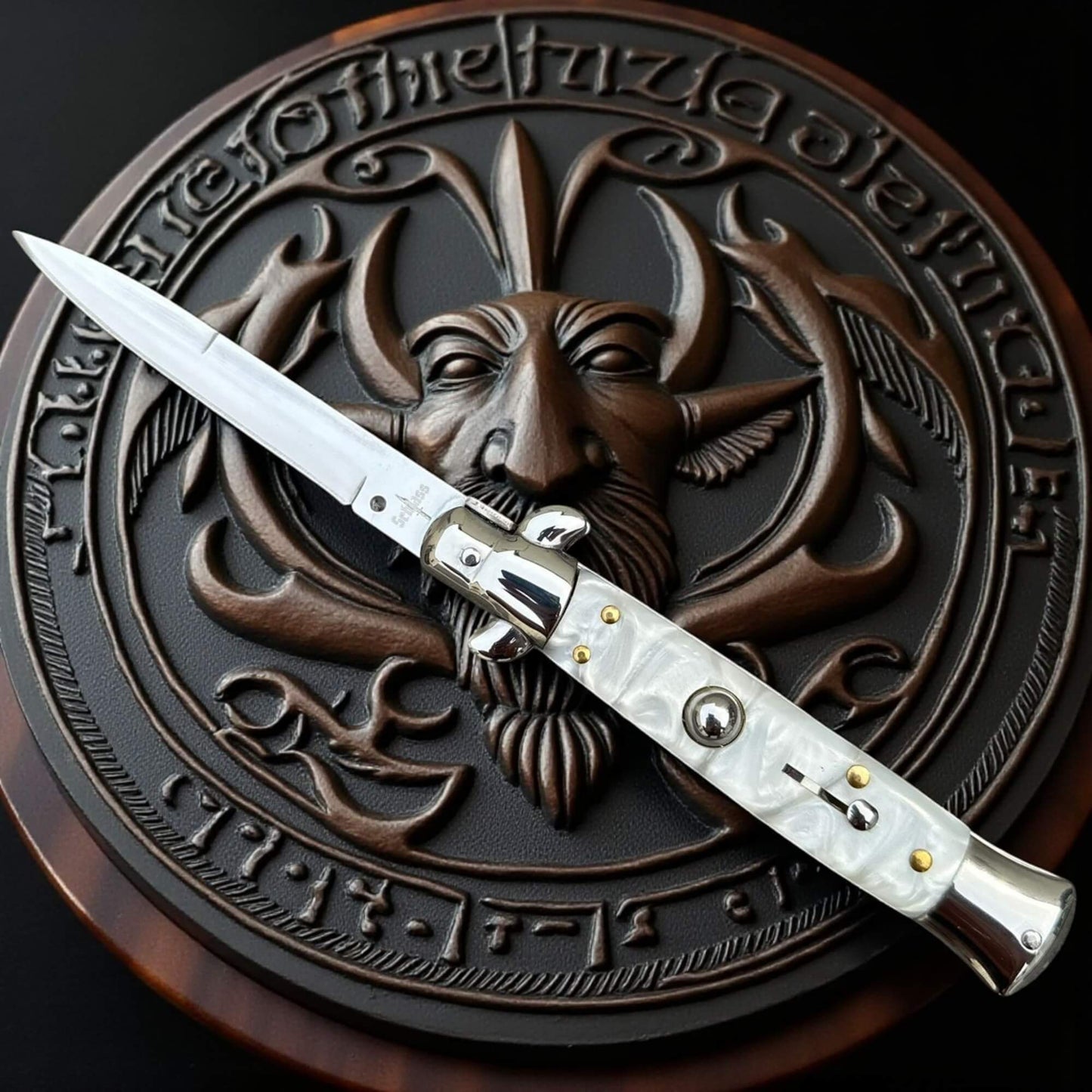 Couteau de poche ouverture rapide automatique à cran d'arrêt une idée cadeau pour homme exceptionnel 
