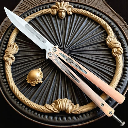 Couteau de poche ouverture papillon, couteau traditionnel un classique indémodable, idéal pour tricks, défense, survie .