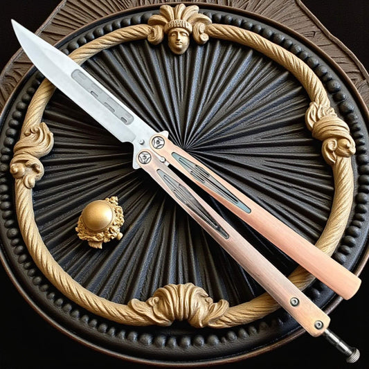 Couteau de poche ouverture papillon, couteau traditionnel un classique indémodable, idéal pour tricks, défense, survie .